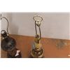 Image 4 : *(2) Brass Colored Lamps Up to 33" Tall, As Is