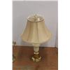 Image 2 : *(2) Brass Colored Lamps and One Shade As Is, Up to 30" Tall
