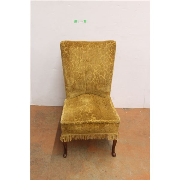 *Velvet Flowered Lounge Chair 18" Wide x 19" Deep x 32.5" Tall