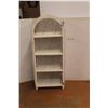Image 1 : *Arched White Wicker Stand 50.5" Tall x 20" Wide x 10.5" Deep
