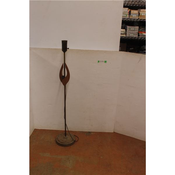 *Wood & Metal Floor Lamp Stand 53.5" Tall, As Is