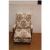 Image 1 : *Vintage Flowered Upholstered Rocking Chair 29" Wide x 37" Tall x 29" Deep