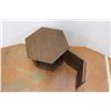 Image 3 : *Hexagon End Table with Storage 20" Wide x 19" Tall