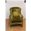 Image 1 : *Upholstered Green Lounge Chair 38" Tall x 32" Wide x 36" Deep