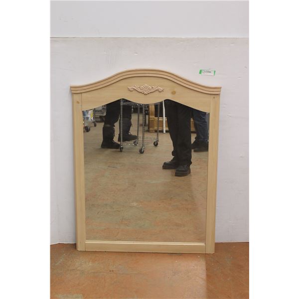 *Wood Framed Mirror 32" Wide x 42" Tall
