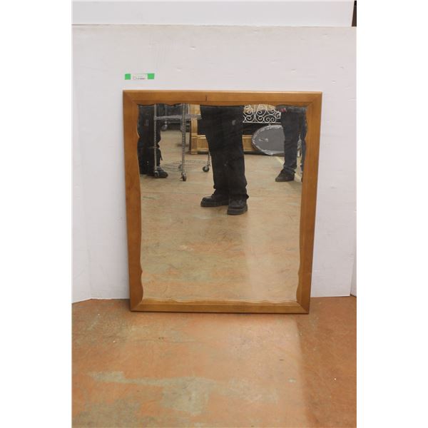 *Wood Framed Mirror 31.5" Wide x 38.5" Tall