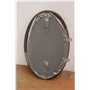 Image 4 : *Oval Decorated Wood Framed Mirror 30" Tall x 19" Wide