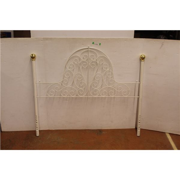 *White Metal Head Board 53" Wide x 42.5" Tall