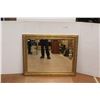 Image 1 : *Gold Colored Framed Mirror 47" Wide x 37" Tall