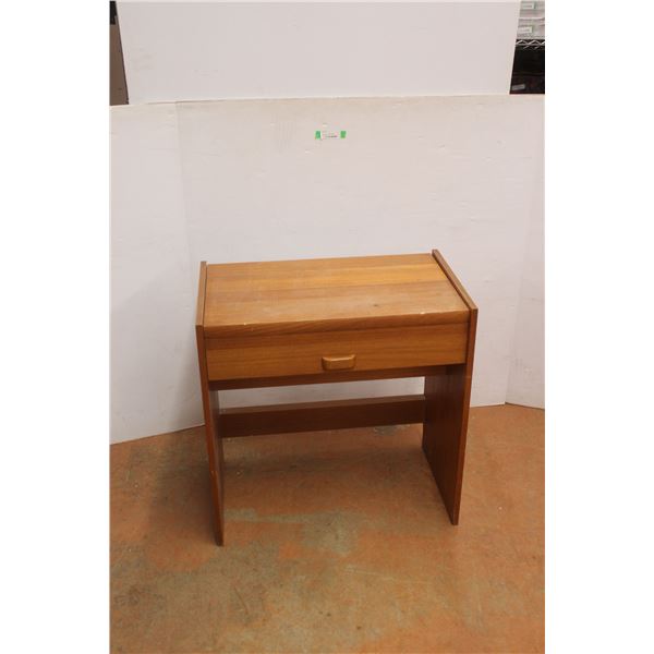 *Wood Desk with Storage and Mirror 30" Wide x 18" Deep x 30" Tall