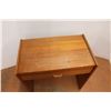 Image 2 : *Wood Desk with Storage and Mirror 30" Wide x 18" Deep x 30" Tall