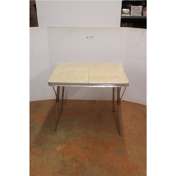 *Chrome & Copper Arborite Table 36" Wide x 30" Tall x 30" Deep, Missing Some Screws