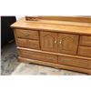 Image 3 : *Wood Dresser with (6) Drawers and Mirror 64" Wide x 18" Deep x 73" Tall