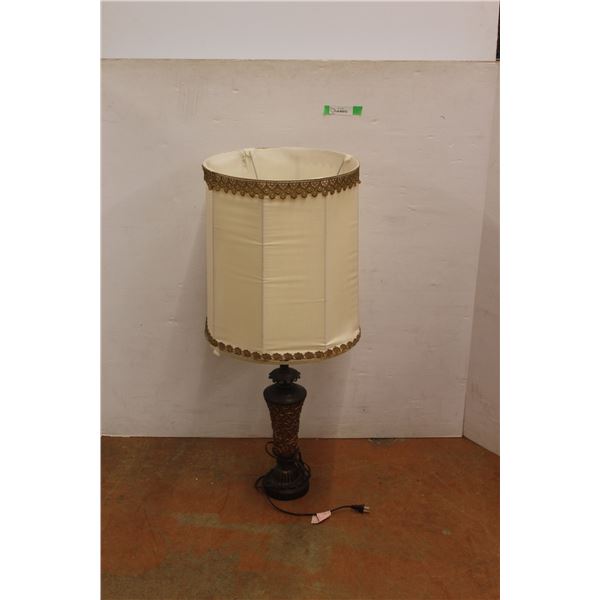 *Vintage Lamp with Shade 39.25" Tall, As Is