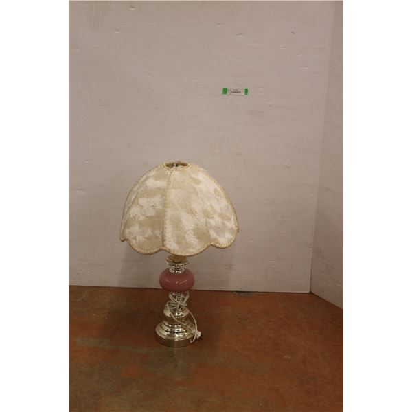 *Lamp with Felt Shade, As Is, Approx. 27.5" Tall