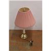 Image 2 : *White Lamp with Pink Shade 26" Tall