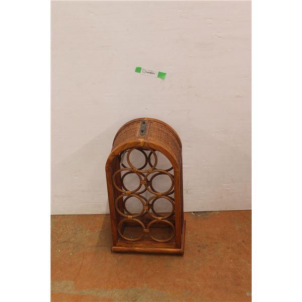 Wood Wine Rack 20.5" Tall x 10.5" Wide x 7" Deep