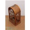 Image 4 : Wood Wine Rack 20.5" Tall x 10.5" Wide x 7" Deep