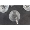 Image 6 : (12) Fleur-de-Lis Glass Tea Cups
