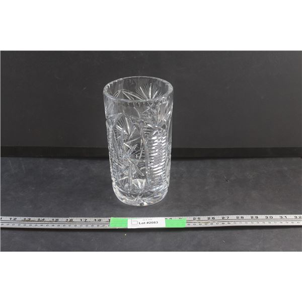 Pinwheel Crystal Vase