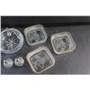Image 5 : Lidded Crystal Dish, Candy Dishes and Salt & Pepper Shakers