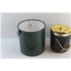 Image 3 : Emerald Melamine and Art Deco Ice Buckets