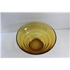 Image 2 : Ribbed Amber Glass Salad Bowl