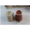 Image 6 : Burgundy Floral and Sienna Clay Ceramic Mugs