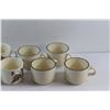 Image 2 : English Fern and Mocha Baim Creamy Spechled Mugs