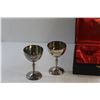 Image 2 : (2) Viking Plate Silver Goblets