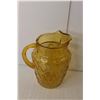 Image 3 : Lily Bohemian Crystal Vase & Amber Glass Pitcher Up to 10" Tall