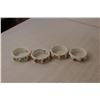 Image 4 : Pen Holder, Magnetic Bracelet, Jewellery, (4) Bone China Napkin Rings