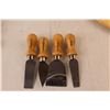 Image 3 : Cheese Knives with Holder & Rotating Tray, (4) Woven Placemats