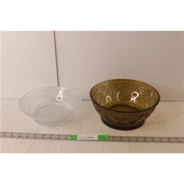 Indonesian Bowl & Fleur de Lis Berry Bowl