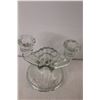 Image 3 : Iris and Herringbone Glass Candlestick Holder