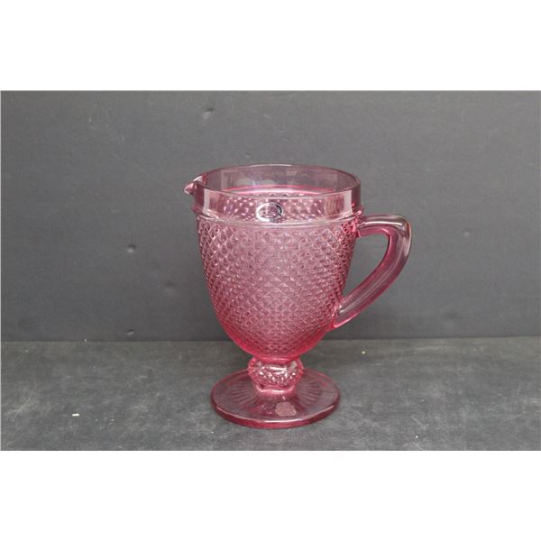 Cranberry Glass Abbott China Pitcher