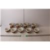 Image 1 : (9) Vintage Stoneware Floral Mugs