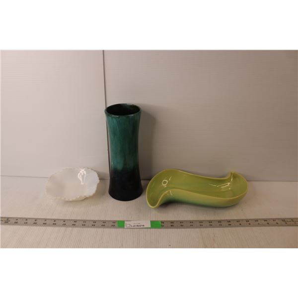 Blue Mountain Pottery Vase, Beauce Ware Catch All, Ceramic Bowl