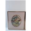Image 2 : (2) Framed Ladies in Bonnets Embroidery Arts 14'' x 12''