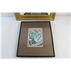 Image 4 : Framed Mirror 15 1/2'' x 10'' and Framed Tiger Art Print 13'' x 11''