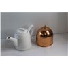 Image 4 : Sugar & Tea Storage Containers with Lids and Ceramic/Copper Tea Pot