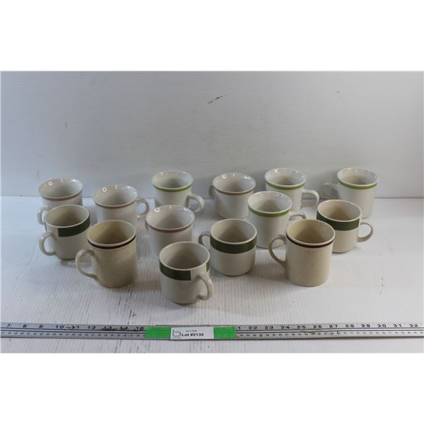 (14) Scandia Stoneware Japan Cups - Chipped