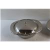 Image 3 : (2) Metal Covered Dishes