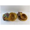 Image 5 : Ceramic Pottery Butter Dish and Bowl with Lids