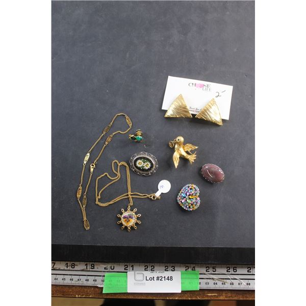 Assorted Jewelry - Necklaces, Earrings and Pins