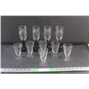 Image 1 : (4) Glass  Stemware Glasses and (6) Liquor Glasses