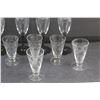 Image 3 : (4) Glass  Stemware Glasses and (6) Liquor Glasses