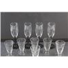 Image 4 : (4) Glass  Stemware Glasses and (6) Liquor Glasses