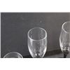 Image 6 : (4) Glass  Stemware Glasses and (6) Liquor Glasses