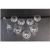 Image 4 : (7) Belfor Crystal  Stemware Glasses and Bell